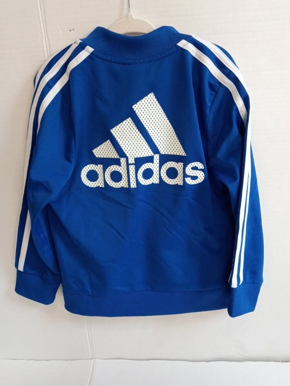 Adidas Kids Royal Blue Tricot Tracksuit Jacket Pants Set 4T - Picture 3 of 7